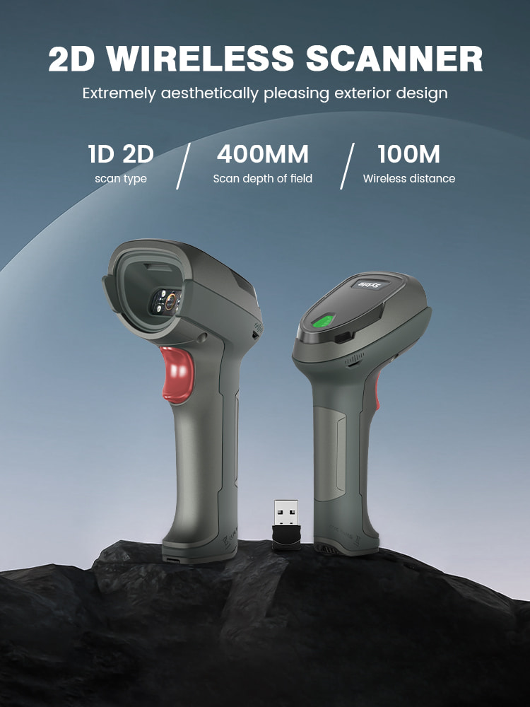 2D Wireless Handheld Barcode Scanner