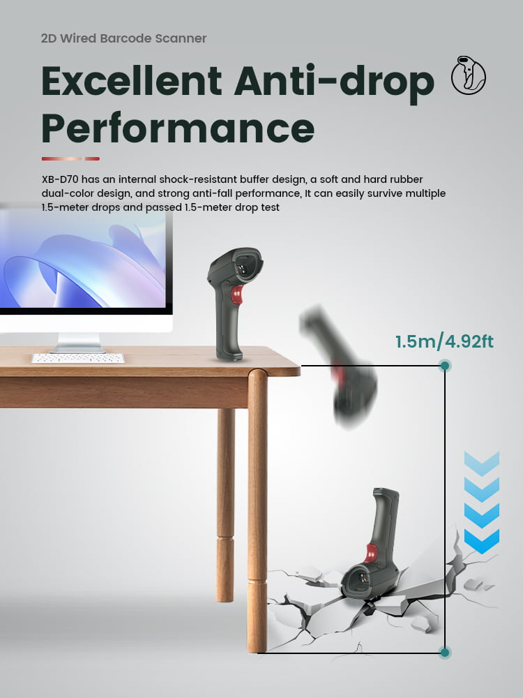 Wired Handheld Barcode Reader