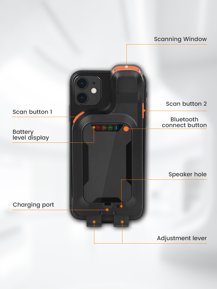 Clip-on Barcode Scanner